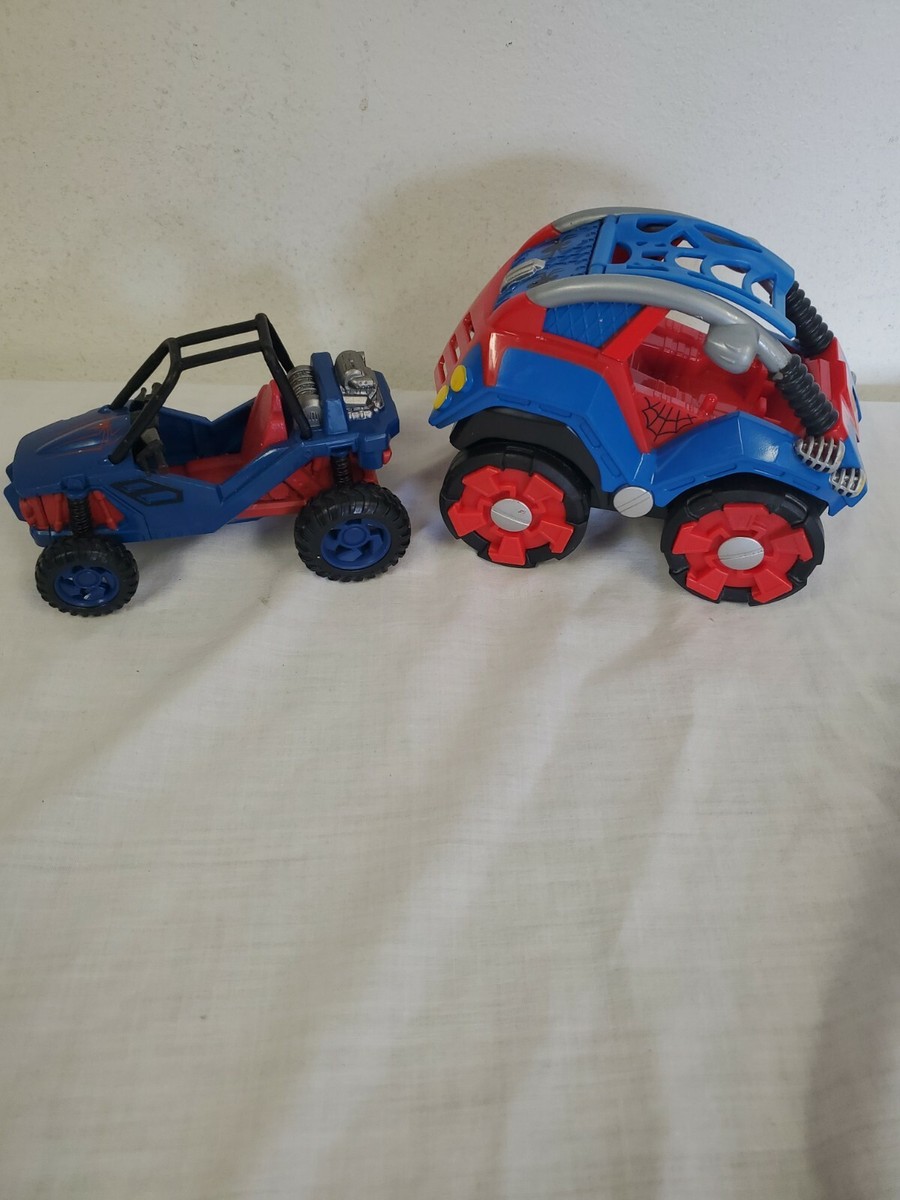 SPIDERMAN VEHICLES CARS (2) - PULL BACK GO BUGGY MARVEL QUAD
