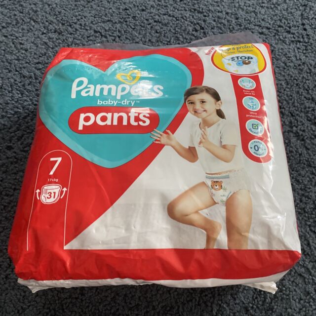Pampers Baby Dry Pants Size 7 - Pack of 31 17kg+/ 37LB+ new