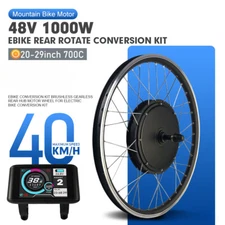 48V 1000W E-bike Conversion Kit Rear Rotate Hub Motor Wheel Dropout 135-142mm