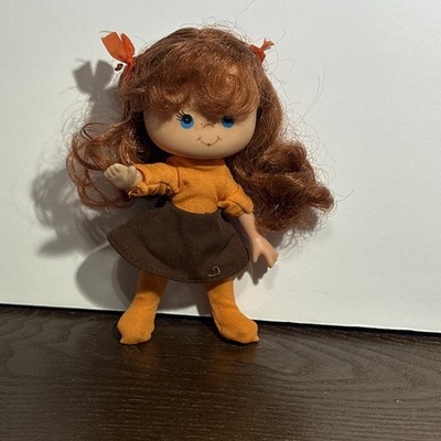 Vintage 1981 Lanard Cindy Cinnamon Jelly Bean 5'' Doll Orange Brown
