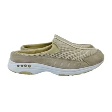 Easy Spirit Shoes Womens Size 10 M Beige TravelTime Slip-on Comfort Mule Sneaker