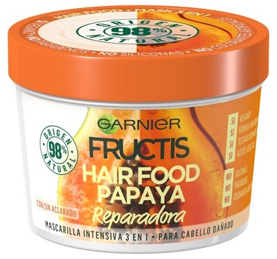Garnier Fructis Hair Food Papaya Haarmaske, 400 ml 1 stück (1er Pack), 
