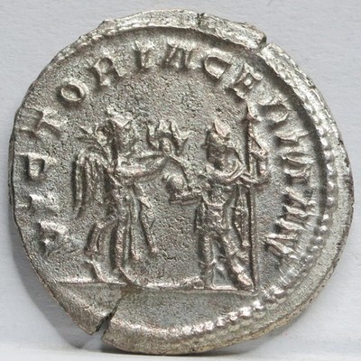 Rome Caesar GALLIENUS Billon AR Antoninianus VICTORY GERMANY Antioch Scarce #B76