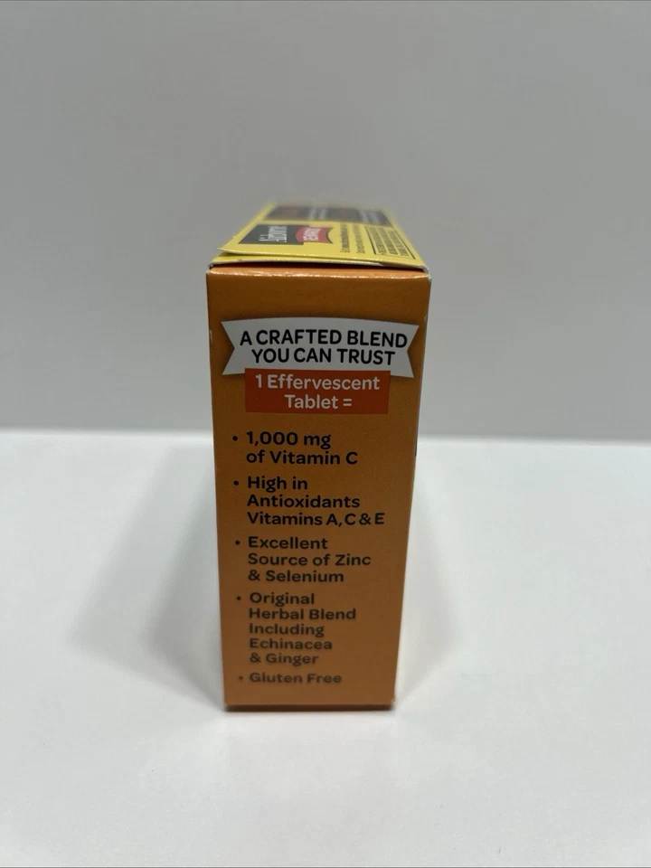 Vitamina C en el aire 1000 mg comprimidos de apoyo inmunológico naranja picante 30 Ct NUEVO 01/26 Foto 4 de 4