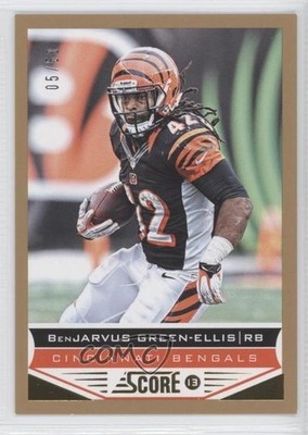 2013 Score Gold Zone 5/50 BenJarvus Green-Ellis #44 2r5