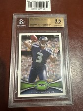 2012 Russell Wilson Topps #165 Beckett BGS 9.5 RC Rookie Card Seahawks. rookie card picture