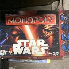 Hasbro Monopoly Star Wars Board Game Ages 8+ Made in USA Complete Game