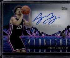 Colby Jones 2023-24 Topps Midnight Sacramento Kings Rookie Horizon Signatures