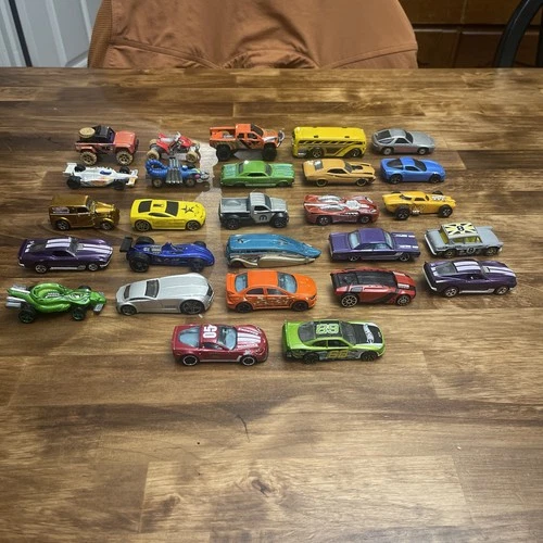 Hot Wheels Cars and Trucks - Lot Of 27 - Mostly Vintage To Modern.