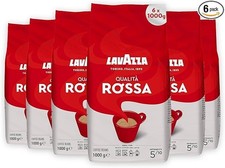Lavazza Qualita Rossa Coffee Beans 6 x 1kg  FAST & FREE 17.83 per kilo