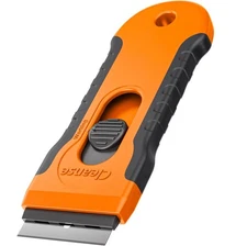 Razor Blade Scraper with 15 Extra Blades: Multi-Surface Cleaning Tool for Gla...