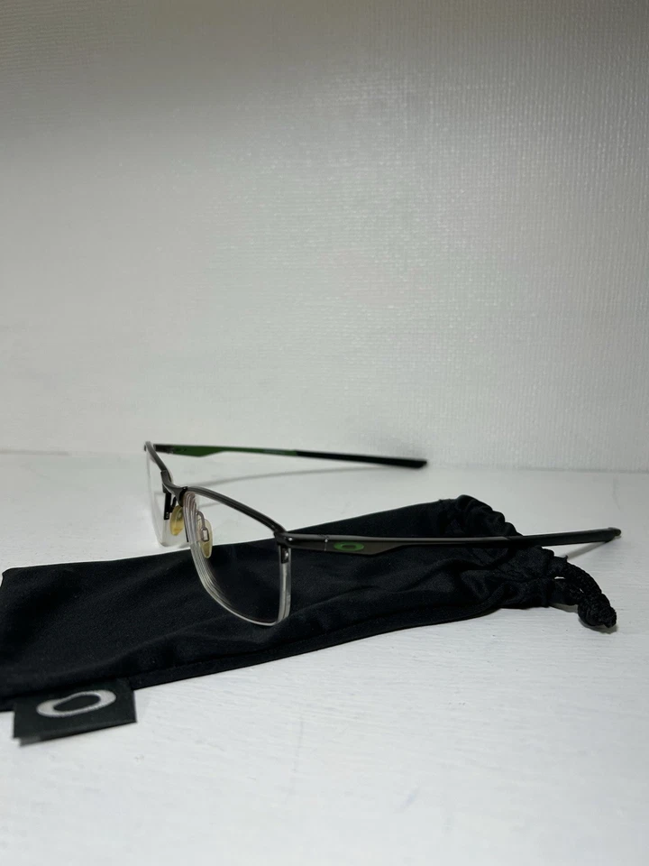 Oakley Eyeglasses Black/Green Frames OX3218-0254 Socket 5.5 Satin Pewter Offer! - Image 2 of 4