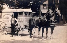 Williamsport PA Delivery Wagon Bakery RPPC Photo Postcard COPY