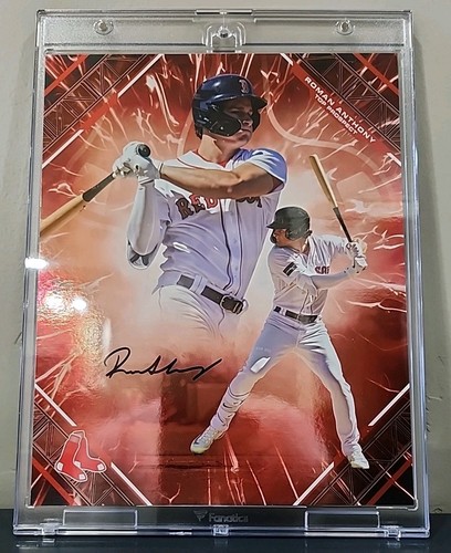 2025 Fanatics Emanate Roman Anthony 8 x 10 Autograph Red 3/5 Boston Red Sox