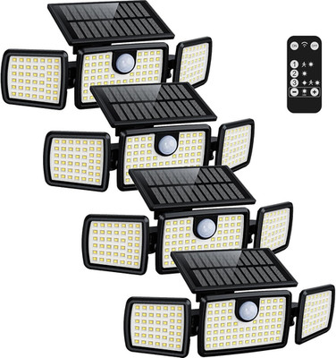Solar Lights Outdoor, Quick Charge Solar Motion Deck Lights Outdoor for Deck wit