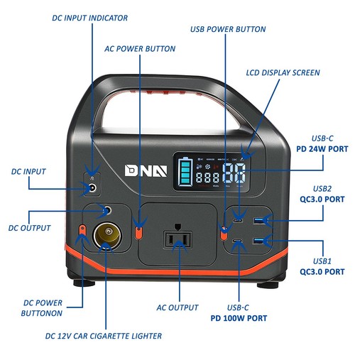300W Portable Power Station 333Wh/90000mAh Solar Generator for RV Camping Travel - Picture 8 of 9