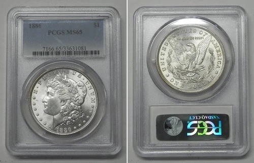 1886 Morgan Dollar, PCGS MS65  #1081