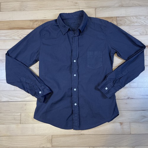 Frank & Eileen Shirt Extra Small Women’s Blue Barry Style Cotton Made in USA