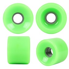 Longboard Wheels 65mm x 51mm 80A Neon Green 4-Pack