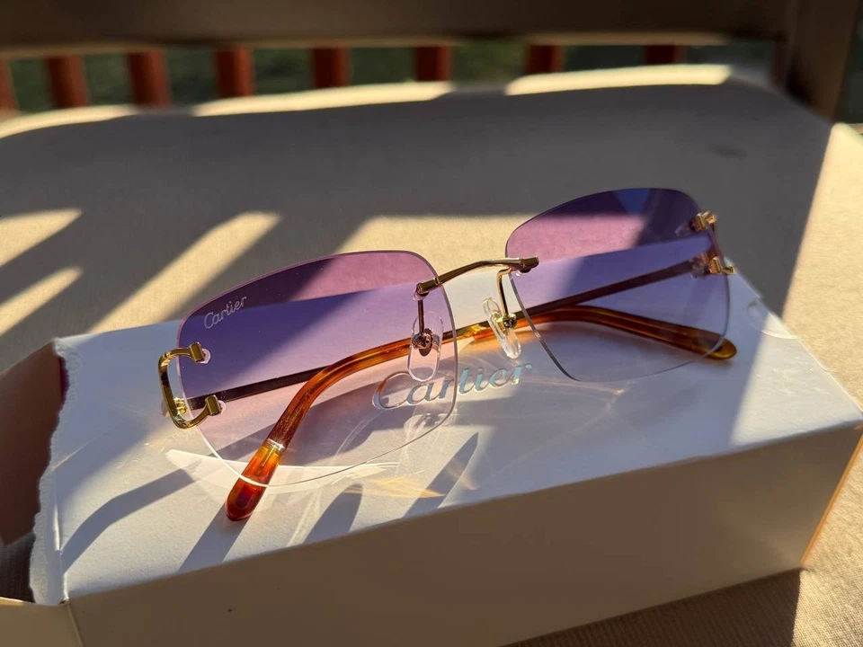 Gafas de sol Big C Buffs doradas 24K de alambre con cuerno de búfalo CT0092O Foto 3 de 4