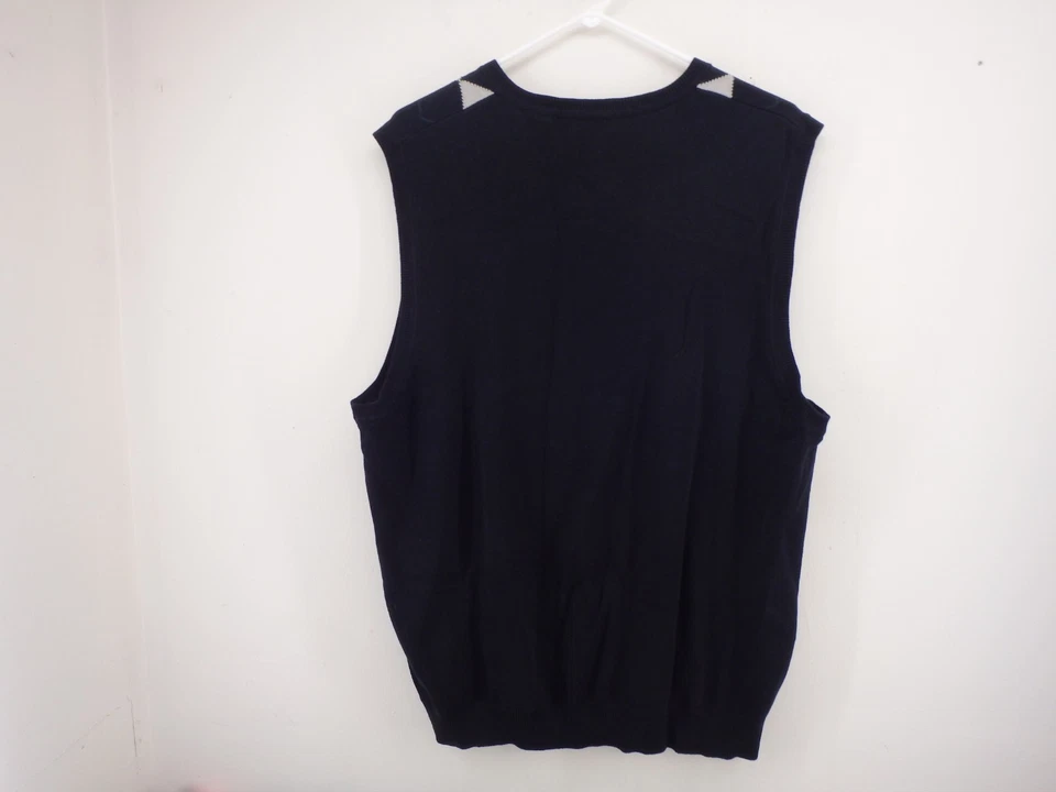 Van Heusen Mens Sweater Vest Large Sleeveless Pullover Argyle - Image 3 of 4