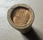 1958-D - BU Lincoln Wheat Cent Roll, BU Uncirculated Penny - 50 Coins - Red