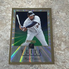 2026 Donruss Miguel Cabrera Elite Series #19 Gold & GREEN LASER