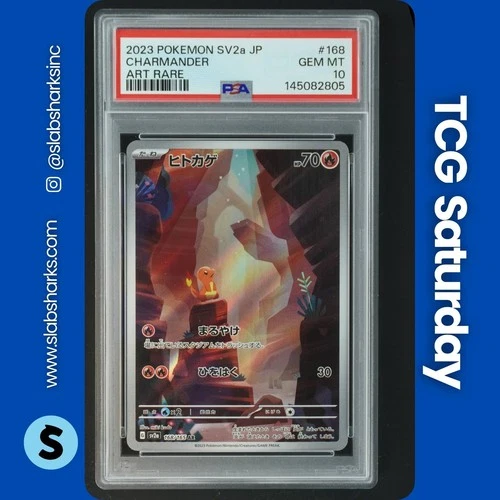 2023 POKEMON SCARLET & VIOLET POKEMON 151 JP #168/165 CHARMANDER ART RARE PSA 10