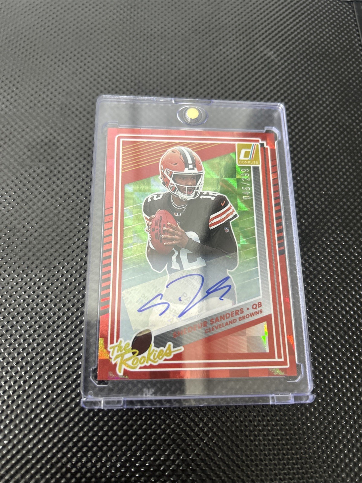 2025 Donruss The Rookies Shedeur Sanders Rookie Auto /299