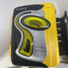 Parts only Sony Sports Walkman WM-FS111 Cassette Player FM/AM Headphones READ