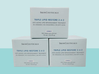 SKINCEUTICALS TRIPLE LIPID RESTORE 2:4:2 LIPID TREATMENT 0.5 OZ NWB LOT OF 3