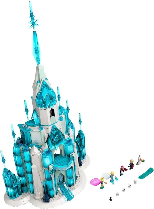 Unbuilt Lego  Disney : the ice castle（43197）With 1709 Pcs. Generic Brick - Image 2 of 3