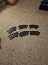 TYCO Mattel B5846 Slot Car Race 9"R 1/8 Circle Curved Track Lot Of 6 