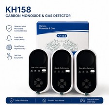 3 Pack Carbon Monoxide & Gas Detector Home & ...