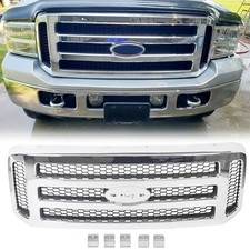 Grille Assembly Compatible With 2005-2007 Ford SuperDuty F250 F350 F450 Chrome