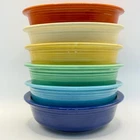 VTG Fiesta HLC 5.25” Nappy Bowls Set of 6 Org Colors Wet Foot HLC  FiestaWare