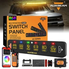 AUXBEAM AS-600 RGB Switch Panel + APP Remote Control Automatic Dimmable for Ford