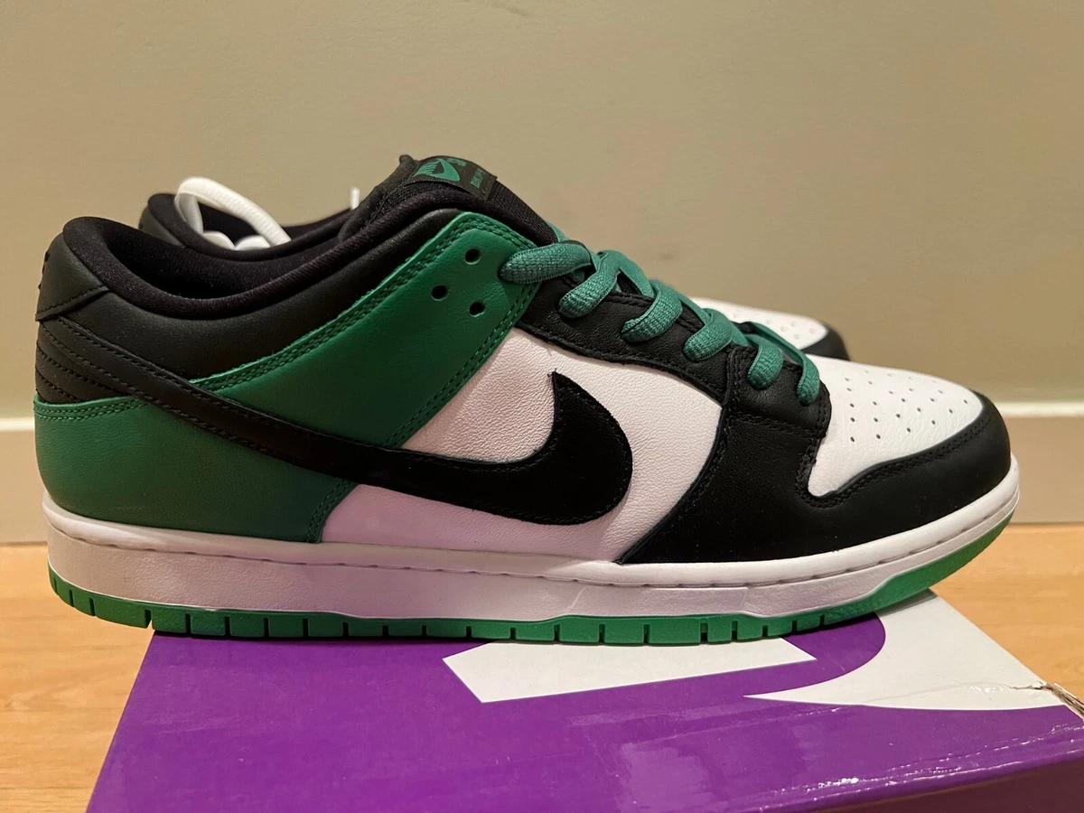 Preços baixos em Nike Dunk Pro SB Low White Classic Green | eBay