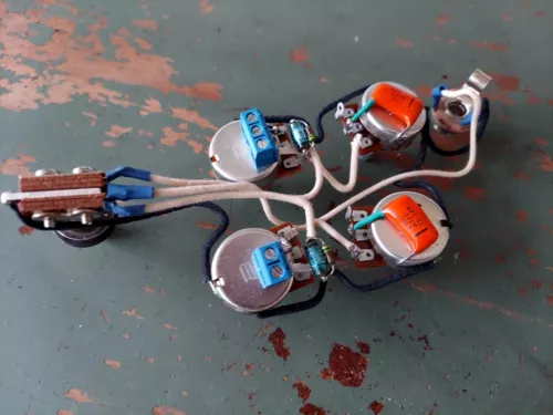 Solderless SG Harness 500k Bourns  .022 Orange Drop No load Tone KellingSound