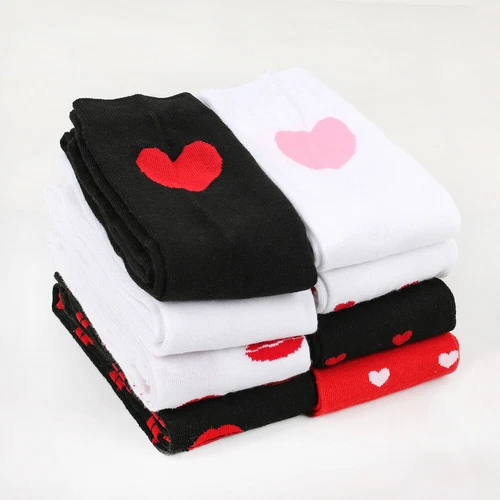 Nuevo Mujeres Sobre las Rodillas Extra Largo Muslo Alto Corazón Labios Fiesta Calcetines Amor Calcetines - Imagen 16 de 40