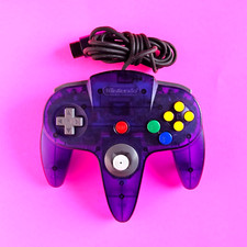Official Nintendo 64 Midnight Blue Controller AUTHENTIC Clear OEM N64 NUS-005