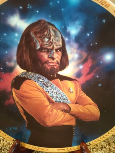Star Trek The Next Generation - Lieutenant Worf - Hamilton Collection '93 Plate - Bild 3 von 7