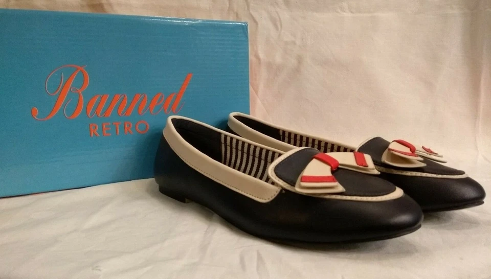 Chaussures À Enfiler / Mocassins De Banned Dans Un Style Maritime - Photo 3/4