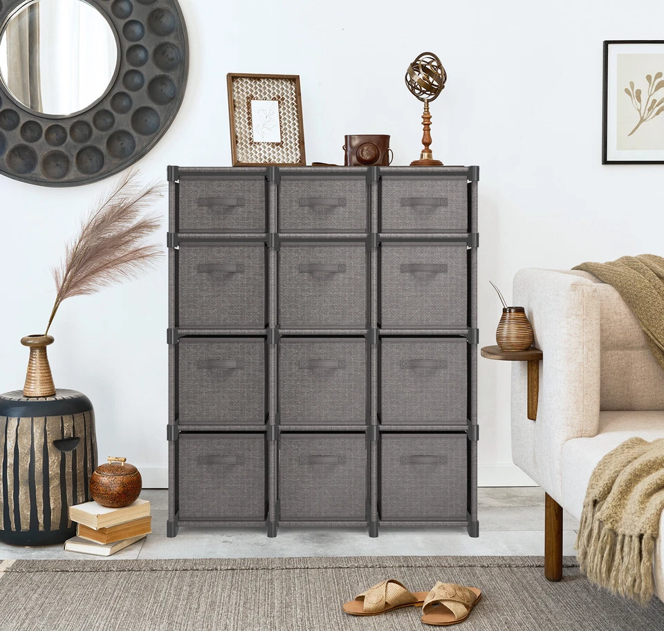 Cube Storage Organizer Bedroom Living Room Office Closet Storage Shelves Bins - Image 4 of 4