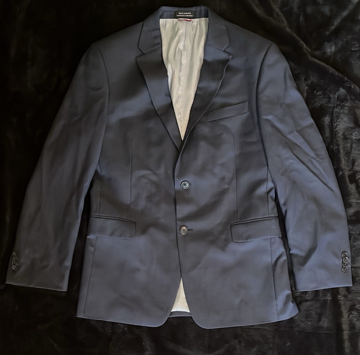 Tommy Hilfiger Blazer Men's Blue R40 100% Worsted Wool RN#47338