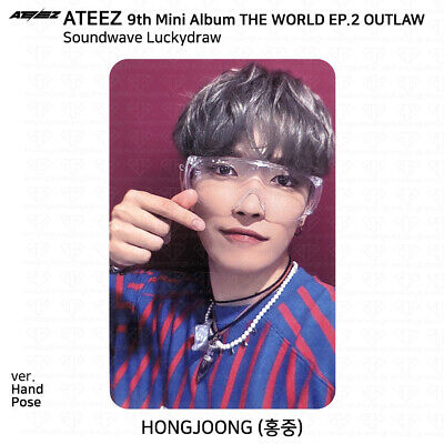 ATEEZ THE WORLD EP.2 OUTLAW Soundwave Lucky Draw Photocard ATEEZ THE WORLD EP.2 OUTLAW Soundwave Lucky Draw Photocard