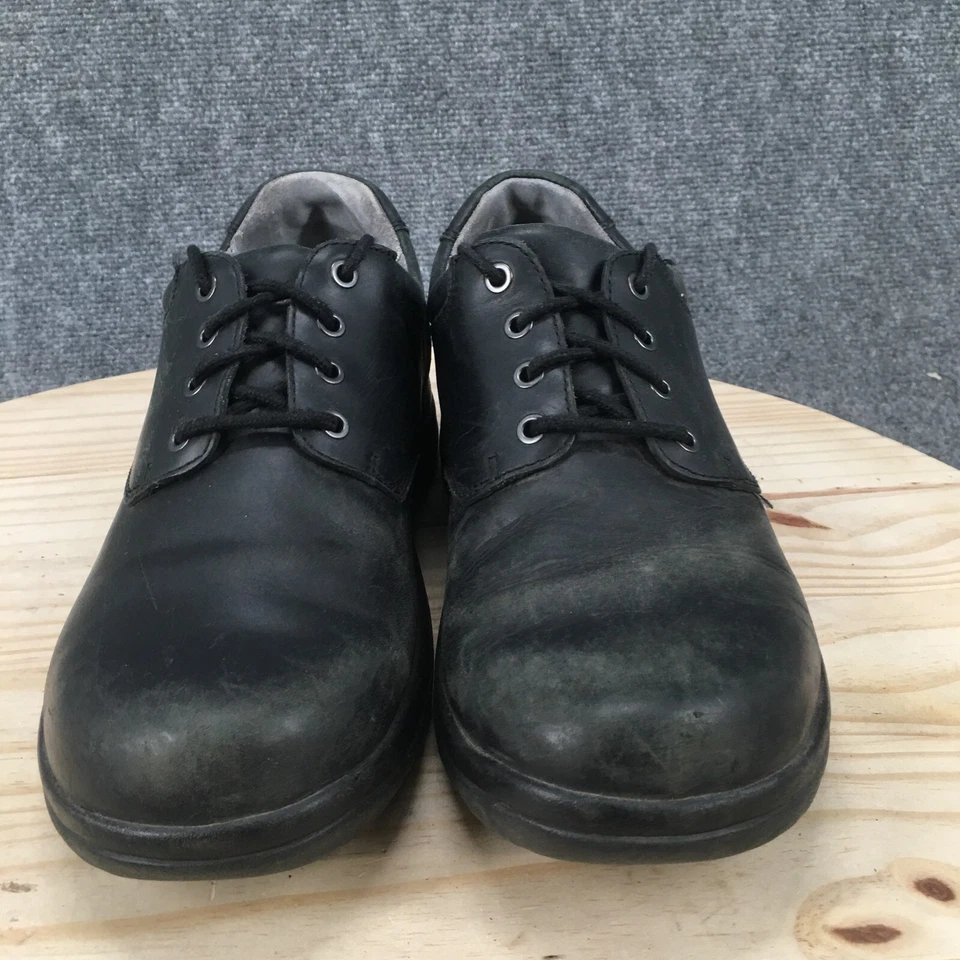 Zapatos Dansko Para Hombres 45 Caminante Oxford Cuero Negro Con Cordones Redondos Antideslizantes Foto 3 de 4