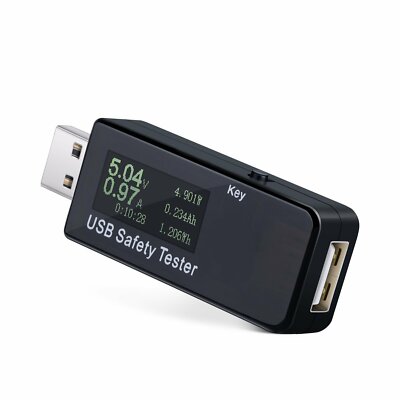 Security LCD USB Digital Power Capacity Meter Tester Current Voltage Detector