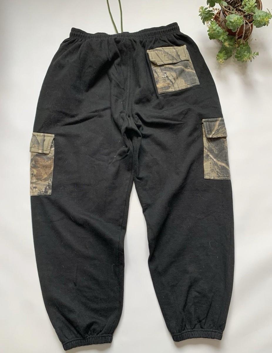 ★ PRENDA★ REAL TREE JOGGER PANTS BLACK PRTFSSPT04WC6 Vintage Realtree Pants Joggers Black Large | eBay