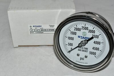 #ad #ad NEW Stark Industries 46S 5K C 4#x27;#x27; 1 4#x27;#x27; NPT Pressure Gauge 5000 PSI $92.98